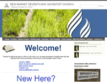 Tablet Screenshot of newmarketadventist.org